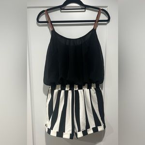 Black & White short romper by Double Zero size L